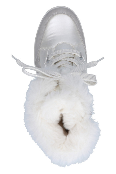 Caprice Damen Elegante Stiefelette Winterschuhe 9-26226-29 Weiß 199 Pearl Comb Lederimitat/ Textil Mit Cap