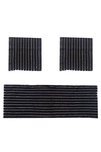 TEAMCAR Oto Koltuk Kilim Minderi Universal Terletmez Serme 3 Parça