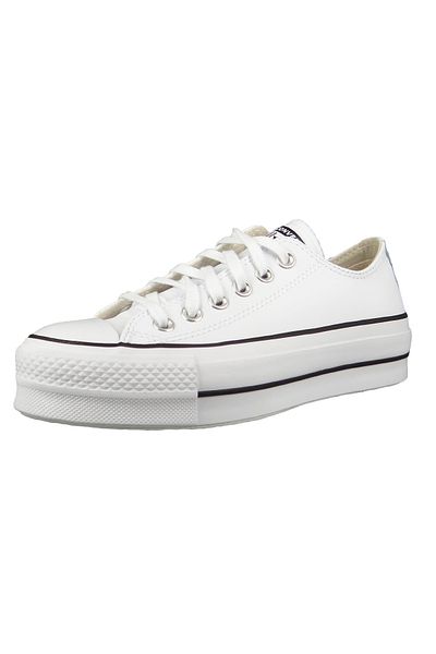 converse Chucks Plateau Weiß 561680C Chuck Taylor All Star LIFT CLEAN - OX Bílá Černá Bílá