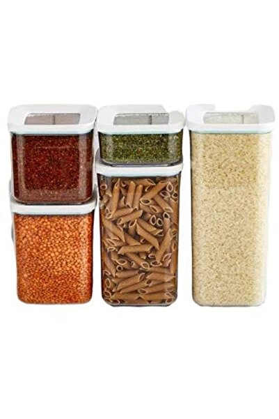 Lossa Square Vacuum Storage Container Set of 5