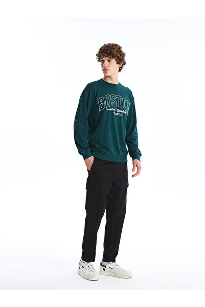 LC Waikiki Black Standard Fit Gabardine Men's Cargo Pants