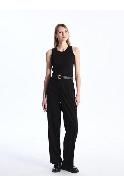LC Waikiki Pantaloni de damă cu picioare largi, drepte standard