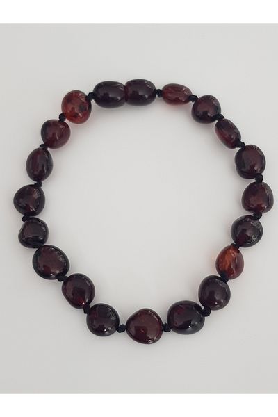 Kehribar Sarayı Drop Amber Cherry Bright Color Adult Bracelet 20 Cm Certified