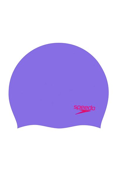 SPEEDO Унисекс детска шапка за плуване от формован силикон Ju, лилаво/червено, 8-70990d438