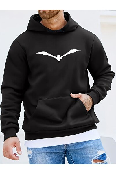 Lider Leather سويت شيرت رجالي كاجوال بقصة فضفاضة