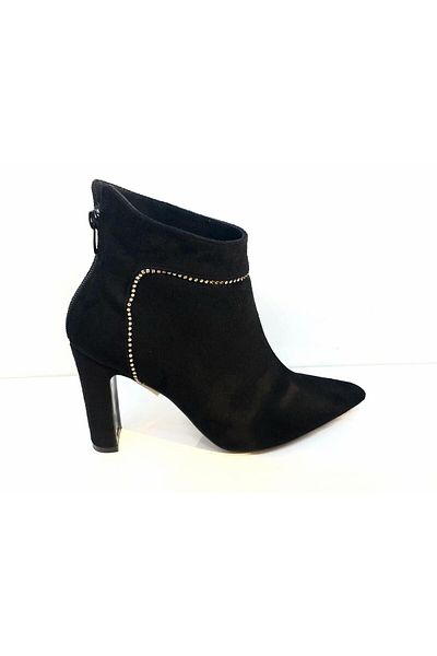 Kuum K11817 Women's Stoned Suede Heeled Boots