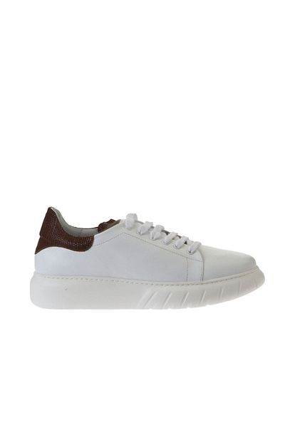 Bueno Shoes Ανδρικά αθλητικά παπούτσια White Tan Leather - 01mq4900