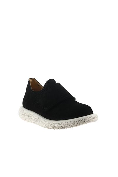 Bueno Shoes Pantofi plati dama din piele intoarsa - negri 01wu8903