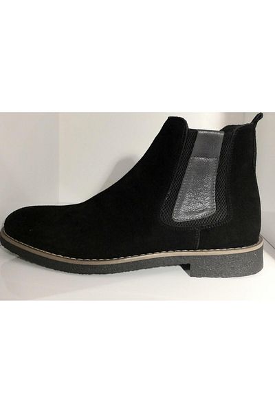 BAGSSHOES Htc2023k-005 Men's Genuine Suede Leather Thermo Sole Chelsea Boots