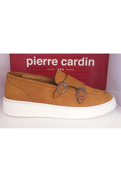 Pierre Cardin Pce41932 Ανδρικά καθημερινά παπούτσια με διπλή πόρπη από γνήσιο δέρμα Nubuck Smart Casual