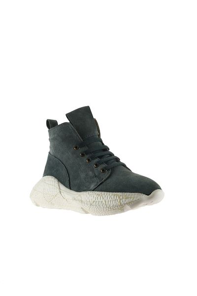 Bueno Shoes Cizme sport pentru femei din piele intoarsa verde - 01wt5700