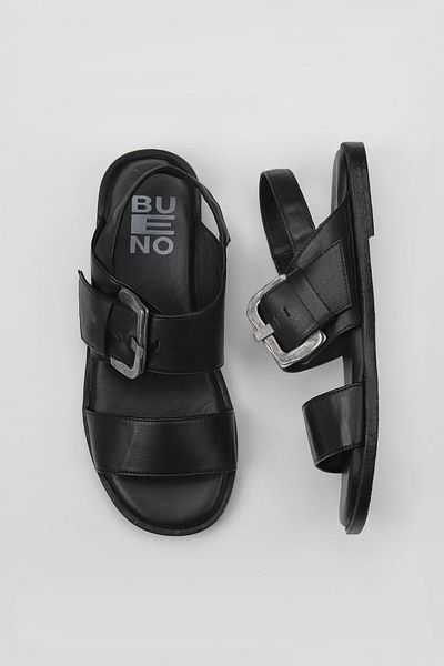Bueno Shoes Sandale de damă din piele neagră - 01wy2013