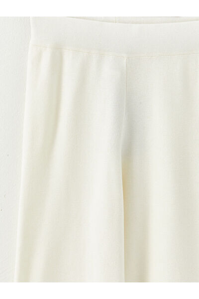 LC Waikiki Basic Girl's Knitwear Trousers with Elastic Waist