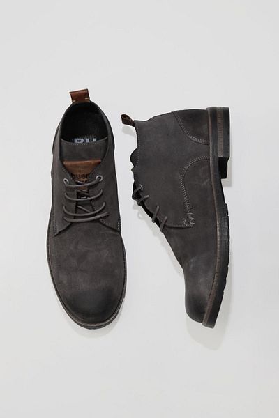 Bueno Shoes Ανδρικές γκρι σκούρες σουέτ μπότες - 01mv8506