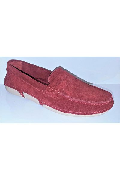 STEP MORE Z1602 Women's Daily Snap Rok Genuine Suede Leather Loafer Ballerina Shoes