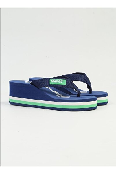 United Colors of Benetton Bn-10218 Premium Γυναικείες Παντόφλες - Ψηλή σόλα με επένδυση, Σαγιονάρες