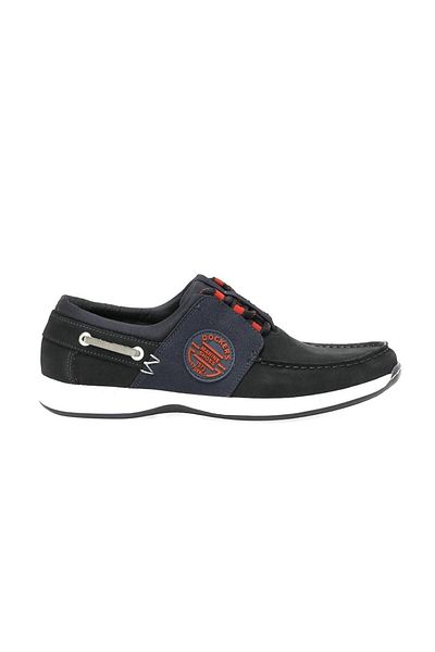 Dockers 220100 Men's Marine Shoes - Genuine Nubuck Leather, Daily Lace-up