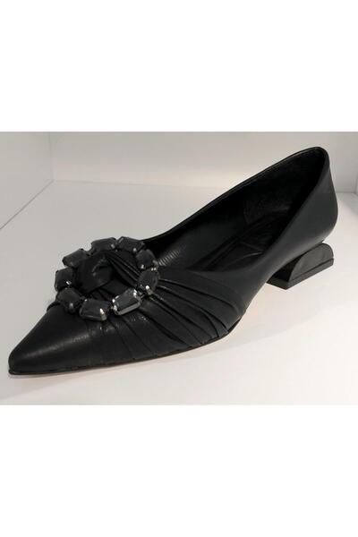 Guja 22y565 Kadın Sivri Burun Alçak Topuklu Taşlı Babet