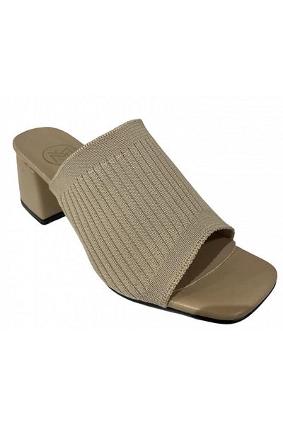 BAGSSHOES شبشب تريكو نسائي بكعب يومي من White Angel 2023-617