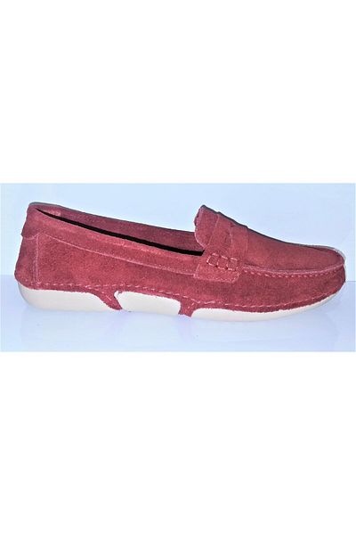 STEP MORE Z1602 Women's Daily Snap Rok Genuine Suede Leather Loafer Ballerina Shoes