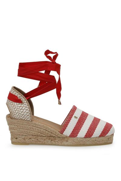 Nine West Epolan Women's Wedge Jute Sole Canvas Shoes