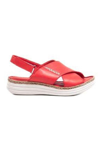 Bulldozer 231532 Women's Genuine Leather Feta Cross Strap Sandals