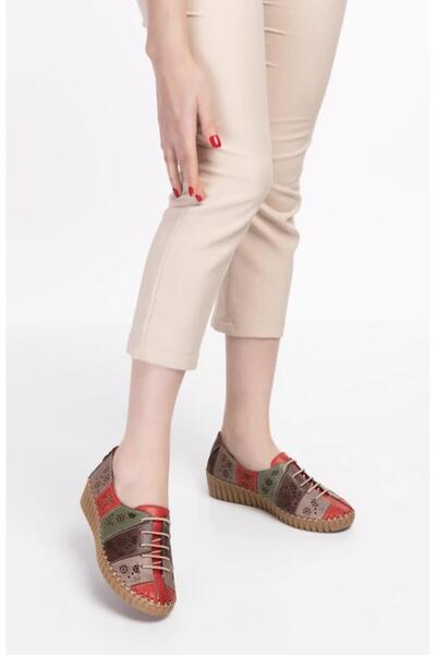 Guja 23y701-2 Kadın Hakiki Deri Dolgu Taban Ultra Comfort Ayakkabı