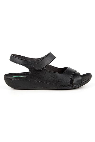 Muya Capella 31123-001 Heel Gel Anatomical Sole Women's Sandals Black 36-40