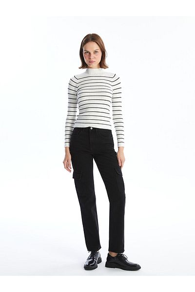 LC Waikiki Pantaloni cargo pentru femei Straight Fit