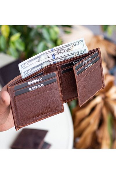 Garbalia Porto Genuine Leather Classic Wallet with Card Holder-tan
