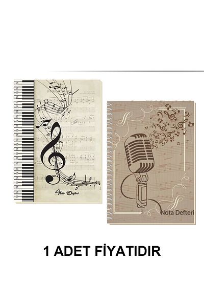 KESKİN COLOR Hard Cover Music Notebook A4 Spiral 80 Yp