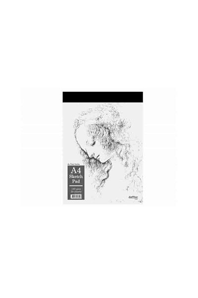 DEFFTER Sketchbook White / Hardcover A4 50yp