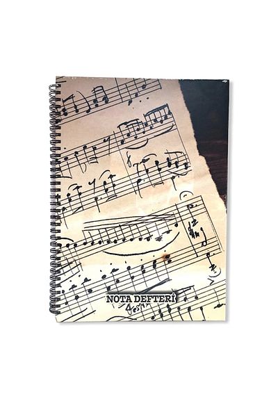 KESKİN COLOR Hard Cover Music Notebook A4 Spiral 80 Yp