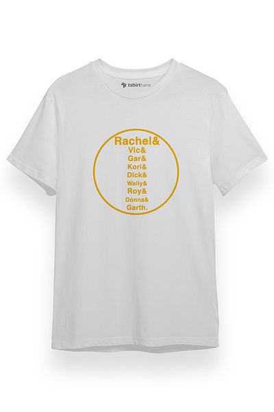 Tshirthane Teen Titans Μέλη Λευκό κοντομάνικο ανδρικό μπλουζάκι