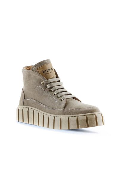 Bueno Shoes Γυναικεία Αθλητικά Μποτάκια Beige Suede - 01wt3400