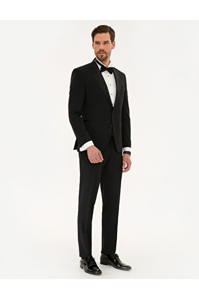 Pierre Cardin Siyah Yelekli Ekstra Slim Fit Damatlık 50220559-VR046