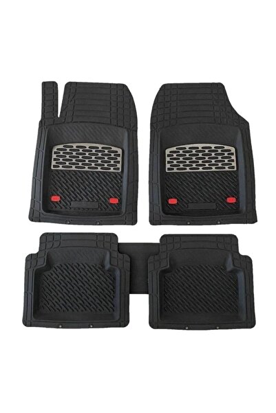 TEAMCAR Volkswagen Caddy Uyumlu 3d Havuzlu Paspas Takımı Safir Siyah Krom Karbon