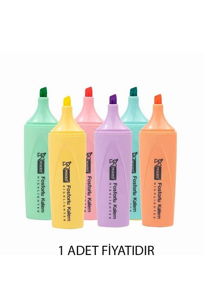 Mikro Mk 605 Pastel Highlighter Marker Pen