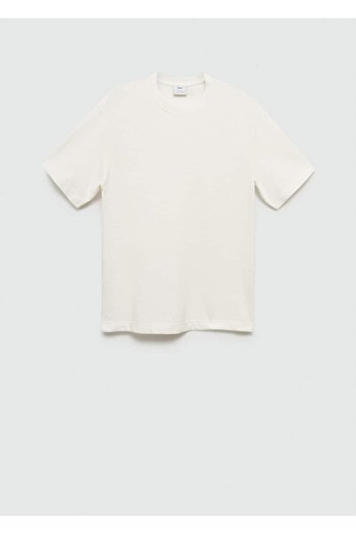 MANGO Man %100 Pamuklu Rahat Kesim Tişört