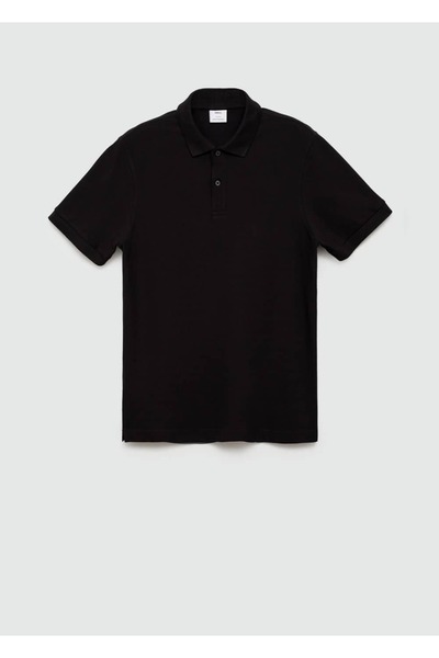 MANGO Man %100 pamuklu pike polo