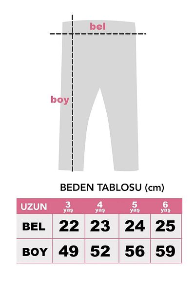TWOO KİDS Set de trei jambiere lungi de vară confortabile pentru fete, cu modele