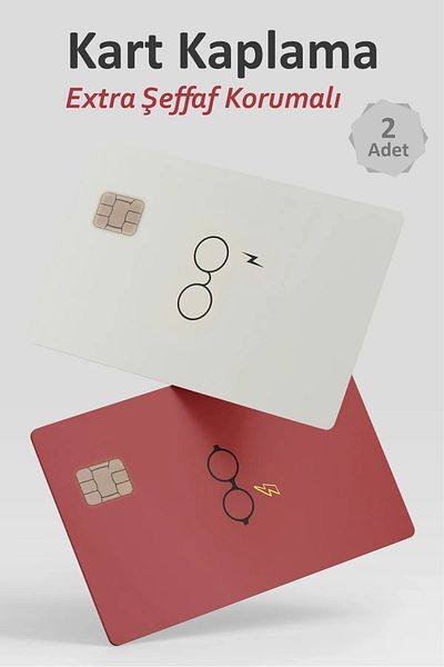 Piksel Grafik Αυτοκόλλητο με επικάλυψη κάρτας Harry Potter 2-pack Επικάλυψη πιστωτικής/τραπεζικής κάρτας - Προστασία πλαστικοποίησης