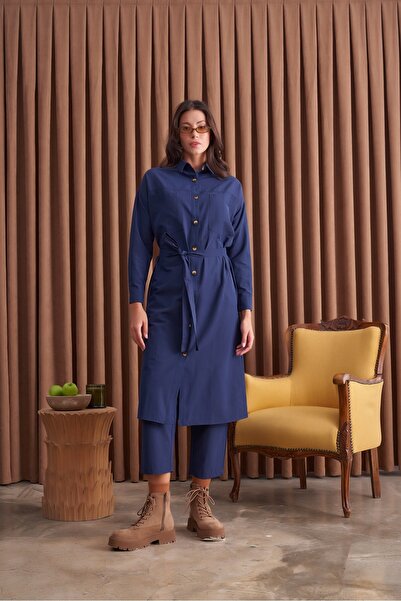 QANU Lady Trousers Navy Blue