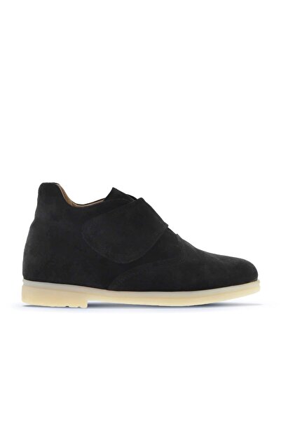 Bueno Shoes Siyah Süet Kadın Düz Bot 01wt3312