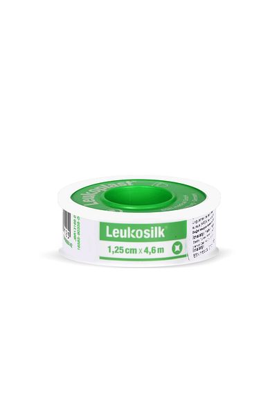 Leukoplast Leukosilk Flaster 1.25 سم × 4.6 م إسعافات أولية