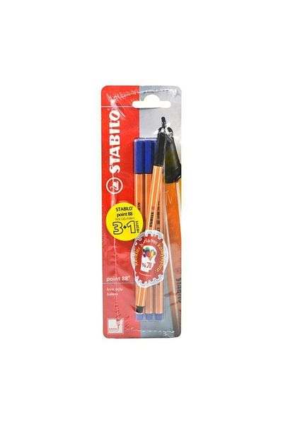 Stabilo Point 88 3 1 Blister - Blue