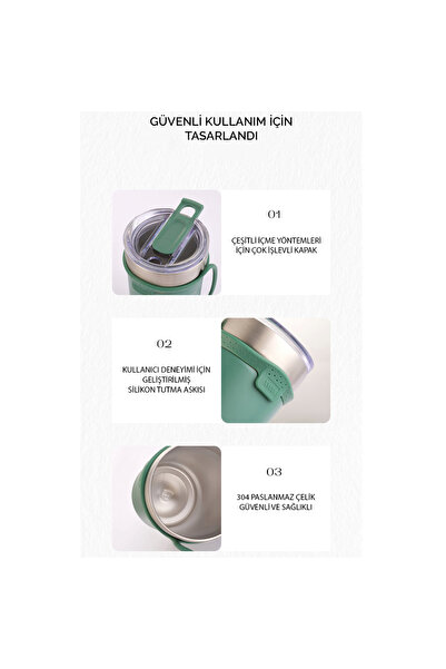 Tyeso SoulMate Tumbler Vakumlu Paslanmaz Çelik Silikon Askı 710 ML Mavi