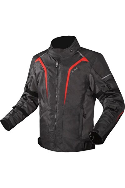 LS2 سترة سيبانج باللون الأسود والرمادي والأحمر