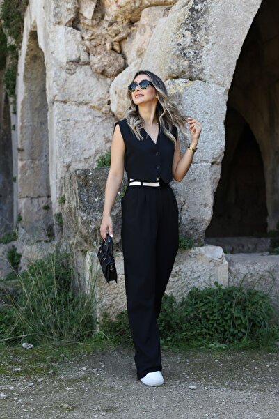 bytugcekaya Mix-it Black Design Vest