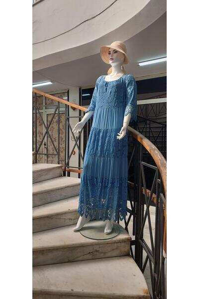 EREN STYLE Sunshine Italian Silk Detailed Lace Dress